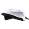 Dubbele kamerzak FolderSys, A6, 2 ritsen, vingerlus, PVC, zwart-transparant, 10 stuks