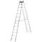 Dubbele trapladder, 2 x 12 sporten, + toolbag GRATIS