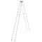 Dubbele trapladder, 2 x 18 sporten, + toolbag GRATIS
