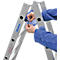 Dubbele trapladder, 2 x 6 sporten, + toolbag GRATIS