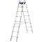 Dubbele trapladder, 2 x 7 sporten, + toolbag GRATIS
