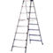 Dubbele trapladder Lila-serie, 8 treden