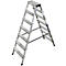 Dubbele trapladder van aluminium, 2 x 7 treden