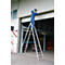 Dubbele trapladder, van aluminium, 2x 12 sporten