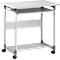 DURABLE Computertrolley 75 FH, breedte 750 mm, met wieltjes, grijs
