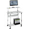 DURABLE Computertrolley 80 VH, in hoogte verstelbaar, breedte 800 mm, met wieltjes, grijs