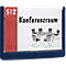 DURABLE deurbord CLICK SIGN, 149 x 105,5 mm, 5 stuks, blauw