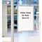 A sign saying "Thank you for your visit!" is hanging on a glass door.