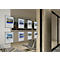 Durable Info pocket A4, A4, staand &amp; liggend formaat, insteekhulp, statisch hechtend, transparant/antracietgrijs, 5 stuks