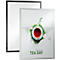 Durable Inforahmen DURAFRAME® Poster, Hoch-/Querformat, für 2 Poster, selbstklebend, aufklappbarer Magnetrahmen, B 545 x T 28 x H 745 mm, PET, silber