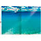 DURABLE insteekhoesjes Speciaal, A3 geplooid of A4, 50 st., generfd, transparant