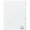 DURABLE kunststof indexbladen, A4, letters A-Z (20 vakken), wit