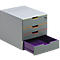 DURABLE ladebox VARICOLOR, 4 schuifladen met slot, C4
