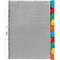 DURABLE PP-Hüllenregister überbreit, 10 Blätter, farbige Taben
