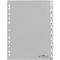 Durable PP-Register mit Wechseltaben, Zahlen 1-10, grau