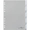 Durable PP-Register mit Wechseltaben, Zahlen 1-5, grau