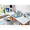 Durable Schreibunterlage Artwork, trapezförmig, rutschfest, 590 x 470 mm, blau