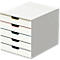 DURABLE Schubladenbox VARICOLOR, 5 Schübe, DIN C4, grau/weiß
