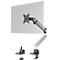 Durable Select Plus-monitorhouder, voor 1 monitor tot 32', met bureausteun, draaibaar/zwenkbaar/in hoogte verstelbaar, VESA-compatibel, zilver