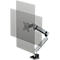 Durable Select Plus-monitorhouder, voor 1 monitor tot 32', met bureausteun, draaibaar/zwenkbaar/in hoogte verstelbaar, VESA-compatibel, zilver