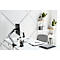 Durable Select Plus-monitorhouder, voor 1 monitor tot 32', met bureausteun, draaibaar/zwenkbaar/in hoogte verstelbaar, VESA-compatibel, zilver