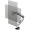 Durable Select Plus-monitorhouder, voor 1 monitor tot 32', met bureausteun, draaibaar/zwenkbaar/in hoogte verstelbaar, VESA-compatibel, zilver