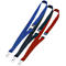 Durable textielband, voor badgehouders/naamplaatjes, karabijnhaak, veiligheidssluiting, L 440 x B 20 mm, textiel, rood, 10 stuks