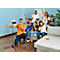 DURABLE Twist Floor Support de tablette au sol, jusqu'à 13 pouces, passage de câble, extensible, 700 - 1690 mm, noir