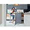 DURABLE Twist Floor tablet vloerstandaard, tot 13 inch, kabeldoorvoer, uitschuifbaar, 700 - 1690 mm, zwart