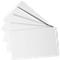 Five white cards are fanned out. They have rounded corners and a smooth background.
