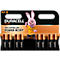 Duracell AA-Batterien in einer Verpackung mit dem Duracell-Hasen. Auf der Verpackung steht 'PLUS', '150% EXTRA LEBENSDAUER'.