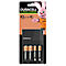 DURACELL CEF14 NiMH-Ladegerät, für AA- und AAA-Akkus, Auto-Abschaltung, inkl. je 2x Akkus, Mignon AA/Micro AAA