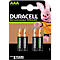 DURACELL® oplaadbare batterij Micro AAA 800mAH mAH, 4 stuks