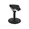Schwarzer Barcode-Scanner auf rundem StÃ¤nder. Auf dem Scanner steht socket mobile.