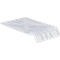 White plastic tray with compartments and raised area for tools.