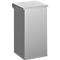 Dutch Design Carro-Lift afvalbak, brandwerend, hefdeksel, klepsysteem, B 300 x D 300 x H 600 mm, 55 l, grijs