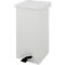 Dutch Design Poubelle à pédale Carro-Kick, ignifuge, couvercle soft-close, 55 litres, L 300 x P 300 x H 600 mm, blanc