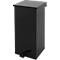 Dutch Design Poubelle à pédale Carro-Kick, ignifuge, couvercle soft-close, 55 litres, L 300 x P 300 x H 600 mm, noir