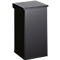 Dutch Design poubelle Carro-Lift, ignifuge, couvercle à soulever, système d'amortissement, L 300 x P 300 x H 600 mm, 55 l, noir