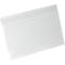 Duurzame etiketzak, harde kaft, met vouw, DIN A4 liggend, B 297 x H 210 mm, transparant