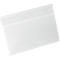 Duurzame etiketzak, harde kaft, met vouw, DIN A5 liggend, B 210 x H 148 mm, transparant