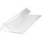 Duurzame etiketzak, harde kaft, met vouw, DIN A5 liggend, B 210 x H 74 mm, transparant