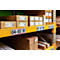 Duurzame Hard Cover labelhoes, 1/2 A5 liggend, zelfklevend, met permanente kleefstrip, verwijderbaar zonder lijmresten, PET harde film, transparant