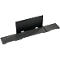 Duurzame monitorstandaard EFFECT, 3-etage, 60 % PET-vilt, tot 10 kg, kabeluitgangen, antraciet