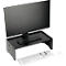 Duurzame monitorstandaard EFFECT, 3-etage, 60 % PET-vilt, tot 10 kg, kabeluitgangen, antraciet