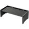 Duurzame monitorstandaard EFFECT, 3-etage, 60 % PET-vilt, tot 10 kg, kabeluitgangen, antraciet
