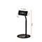 Duurzame Twist Table-tablethouder, voor tablets &amp; mobiele telefoons van 4,7-13', in hoogte verstelbaar/draaibaar/kantelbaar, B 190 x D 190 x H 370 mm, kunststof &amp; metaal, zwart