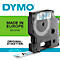 DYMO® Cassette de ruban D1 43610, largeur 6 mm, transparent/noir