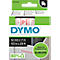 DYMO® Cassette de ruban D1 45015,12 mm de large, blanc/rouge