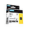 Dymo Vinyl-Etikettenkassette, 9mm x 5,5m, schwarz auf weiß, in Originalverpackung.